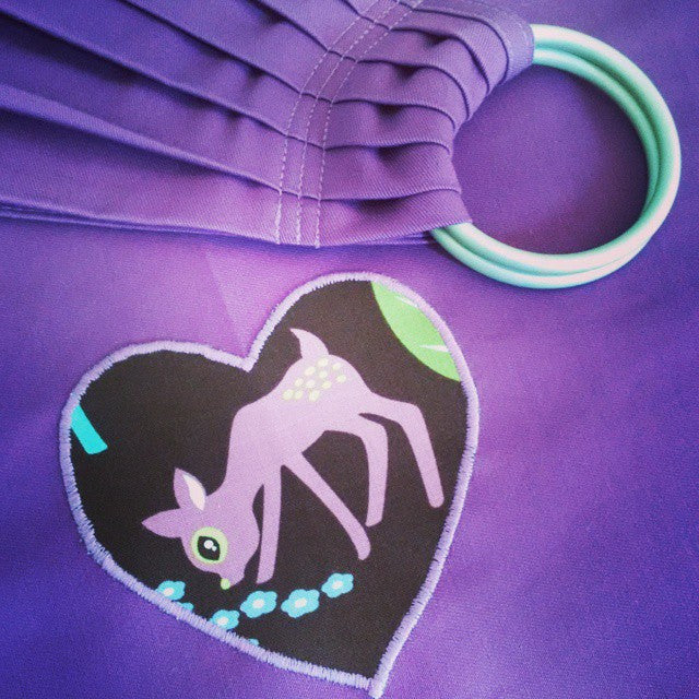 Sewfunky Toy Sling - Violet with Pet Deer