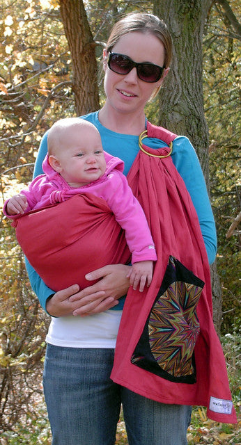 Sewfunky Hemp Cotton Ring Sling Cranberry