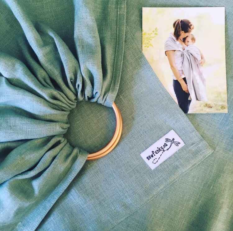 Sewfunky Linen Ring Sling - Willow