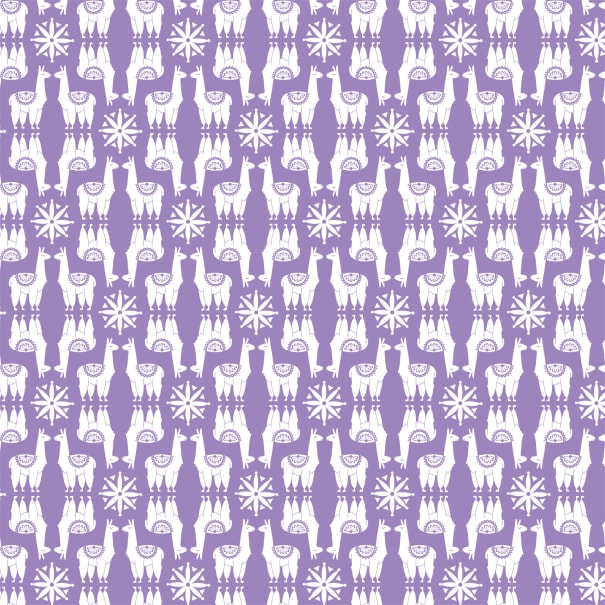 Sewfunky Pixie Dress - Lavender Llama
