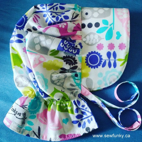 Sewfunky Sun Bonnet - Retro Forest