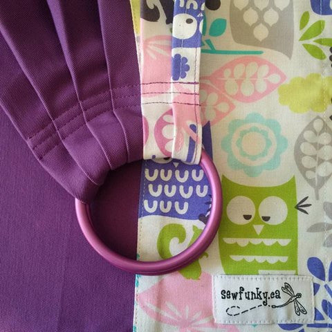 Sewfunky Toy Sling - Retroforest on Violet