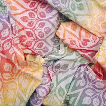 Sewfunky Woven Ring Sling Rainbow Leaves