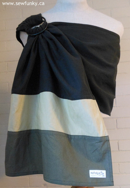 Sewfunky Hemp Cotton Sling Moonstone Stripes