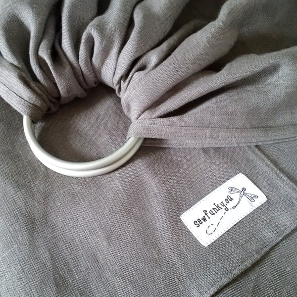 Sewfunky Linen Ring Sling - Cloud