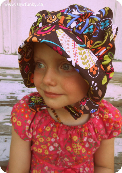 Sewfunky Sun Bonnet - Birds of Norway