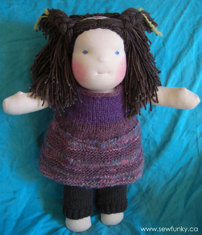 Sewfunky Waldorf Inspired Natural Doll - Pixie