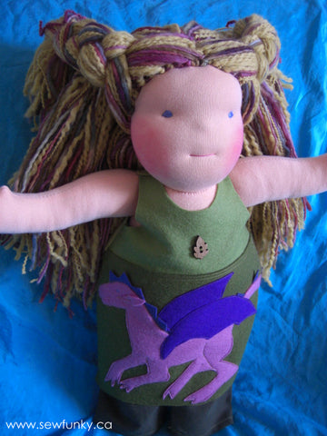 Sewfunky Waldorf Inspired Natural Doll