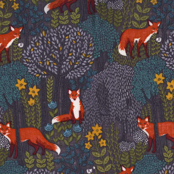Sewfunky Pixie Dress - Into the Woods on Grey