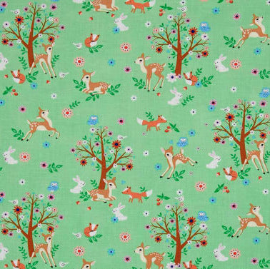 Sewfunky Pixie Dress - Green Forest