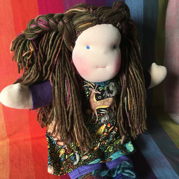 Sewfunky Waldorf Inspired Natural Doll Ready to Ship