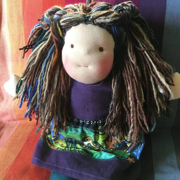 Sewfunky Waldorf Inspired Natural Doll Ready to Ship