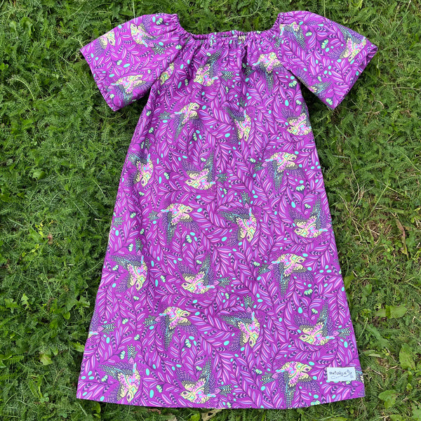 Sewfunky Pixie Dress - Tula Birds