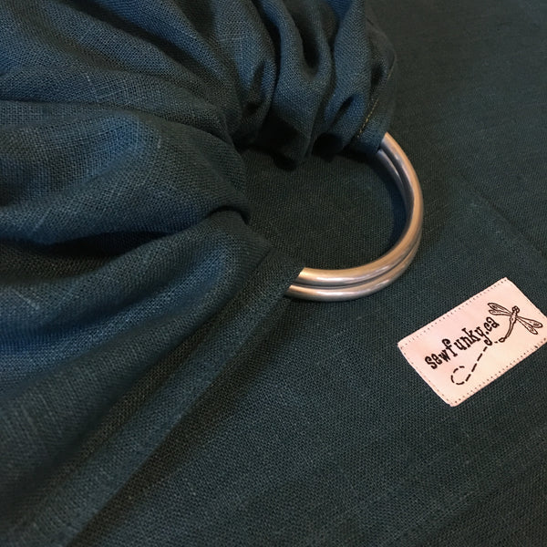 Sewfunky Linen Ring Sling - Teal