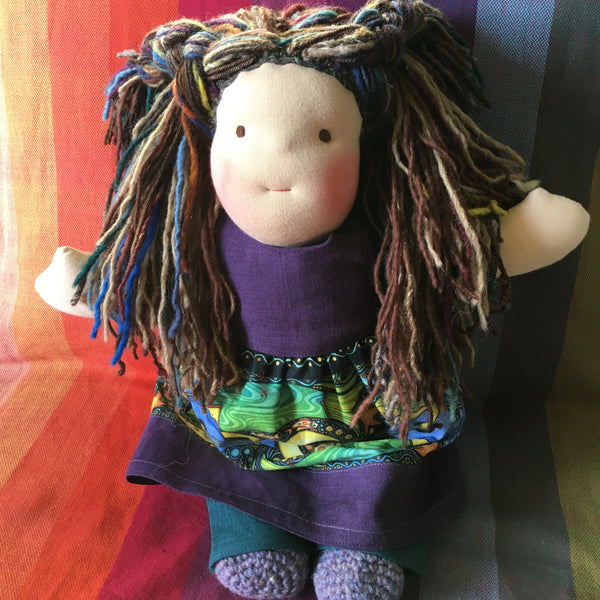 Sewfunky Waldorf Inspired Natural Doll Ready to Ship