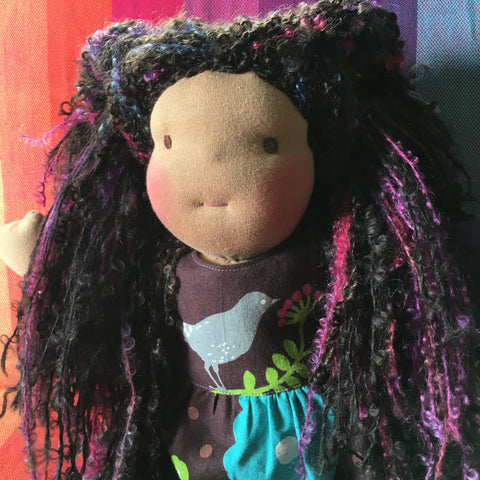 Sewfunky Waldorf Inspired Natural Doll Ready to Ship