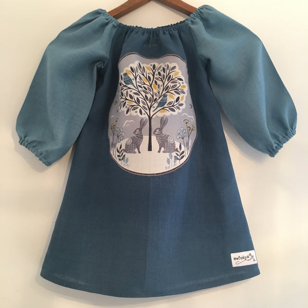 Sewfunky Pixie Dress Solstice Linen