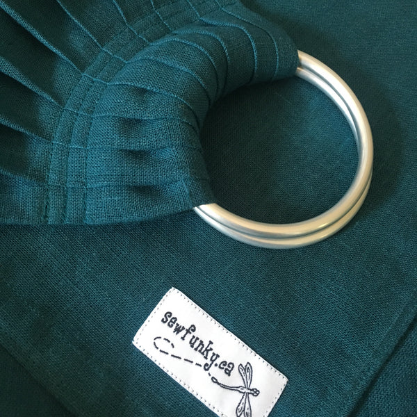 Sewfunky Linen Ring Sling - Teal