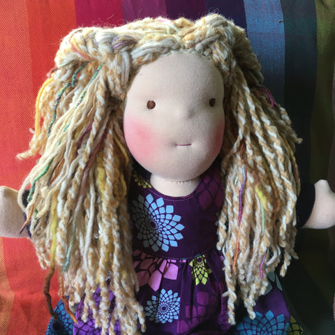 Sewfunky Waldorf Inspired Natural Doll Ready to Ship