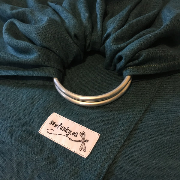 Sewfunky Linen Ring Sling - Teal