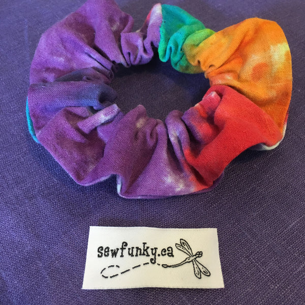 Hand Dyed Hemp Scrunchie