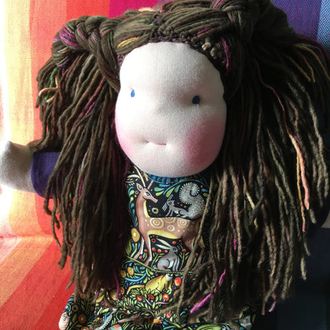 Sewfunky Waldorf Inspired Natural Doll Ready to Ship