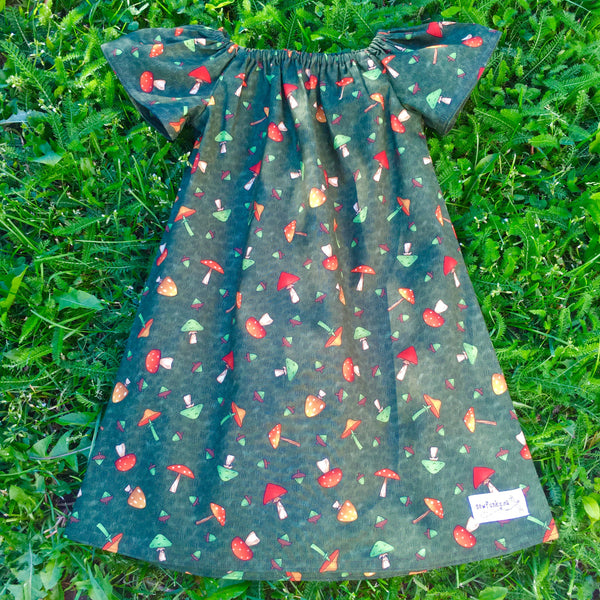 Sewfunky Pixie Dress - Toadstools