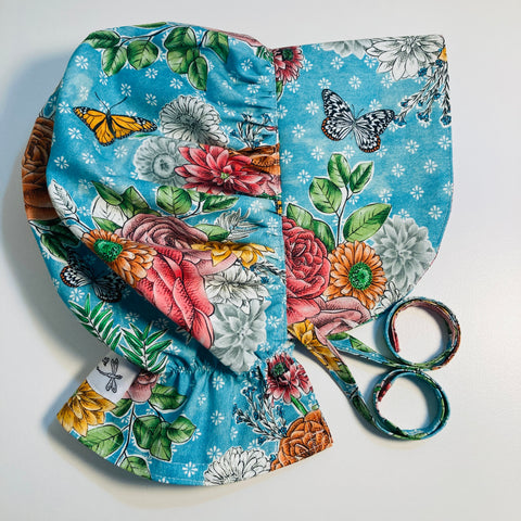 Sewfunky Sun Bonnet - Butterflies and Peonies
