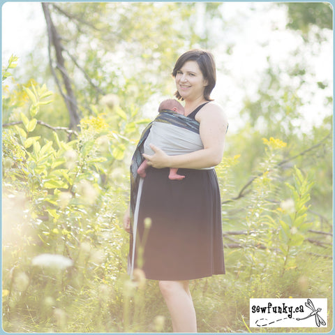 Sewfunky Designer Organic Baby Sling Nesting on Cloud Grey - SOLD OUT
