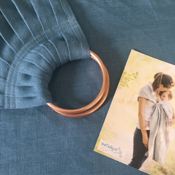Sewfunky Linen Ring Sling - Ocean