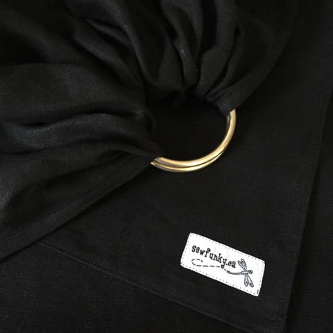 Sewfunky Linen Ring Sling - Raven