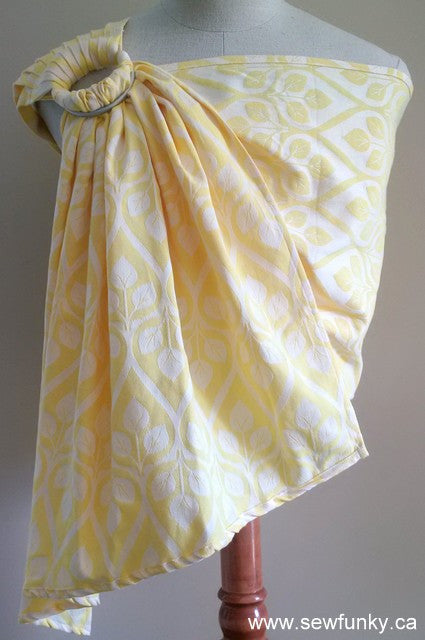 Sewfunky Woven Ring Sling Yellow Leaves